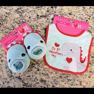Baby Bib and Slippers Bundle